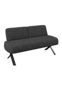 M&Ouml;BELIX M&ouml;belix , Dunkelgrau , Metall, Textil , 162x83x71 cm ,