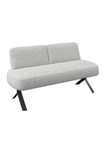 M&Ouml;BELIX M&ouml;belix , Hellgrau , Metall, Textil , 162x83x71 cm ,