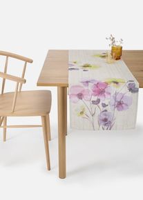 bonprix Față de masă &icirc;ngustă cu in, mov, Lxl 180/30 cm