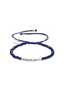 Luxenter Armband met zilveren afwerking en natuurlijke lapis lazuli - Likah