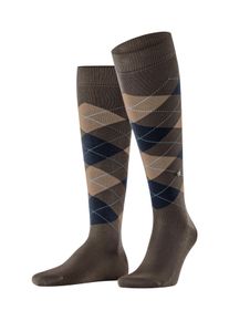 Kniestr&uuml;mpfe Burlington "Manchester", Herren, Gr. 40-46, chocolate, Baumwollmischung, Argyle-Muster, Socken Kniestr&uuml;mpfe, Einheitsgr&ouml;&szlig;e 40-46, Argyle-Muster, Burlington-Clip