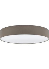 Eglo Deckenleuchte "PASTERI Deckenlampe, Stahl und Textil, E27, IP20, Wohnzimmerlampe", grau (taupe, wei&szlig;), 5, &Oslash; 76cm H: 15cm, Leuchten, Deckenleuchte aus Stoff - Schlafzimmerlampe, Flurlampe, Deckenleuchte
