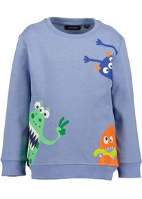 Sweatshirt Blue Seven, Jungen, Gr. 104, blau, Sweatware, Obermaterial: 100% Baumwolle, bedruckt, unifarben, Basic normal, Rundhals, Rippb&uuml;ndchen, Sweatshirts Sweatshirt, Baumwolle
