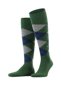 Kniestr&uuml;mpfe Burlington "King", Herren, Gr. 40-46, gr&uuml;n (eucalyptus), Baumwollmischung, Argyle-Muster, Socken Kniestr&uuml;mpfe, Einheitsgr&ouml;&szlig;e 40-46, Argyle-Muster, gek&auml;mmte Baumwolle