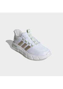 Walkingschuh adidas Sportswear "CLOUDFOAM FLEX RAPIDFIT", Damen, Gr. 43, cloud wei&szlig;, cyber metallic, linen gr&uuml;n, Textil, Schuhe Walkingschuh, mit Leo Muster