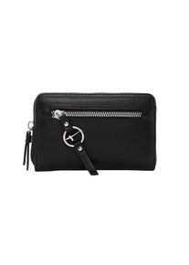 Geldb&ouml;rse Tamaris "Geldb&ouml;rse TAS Nele", Damen, schwarz (schwarz 100), Obermaterial: 60% Polyurethan PU. 40% Polyester PES., Kleinlederwaren Geldb&ouml;rse