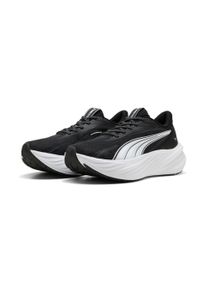 Laufschuh Puma "MAXIMA PRO", Gr. 42,5, schwarz-wei&szlig; (Puma schwarz, Puma wei&szlig;), Textil, Schuhe Laufschuh, f&uuml;r lange Strecken, mit ProFoam-Zwischensohle, mit Schn&uuml;rung