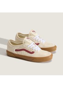 Sneaker Vans "Rowley Classic", Herren, Gr. 37, beige (i66, cream, burgundy), Leder, Schuhe Sneaker