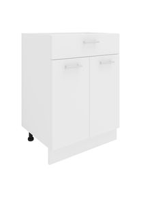 Unterschrank Vcm "K&uuml;chenschrank B 60 cm Unterschrank Schublade Esilo", wei&szlig;, B:60cm T:46cm, Obermaterial: 100% Holz Wood., Schr&auml;nke, Unterschrank