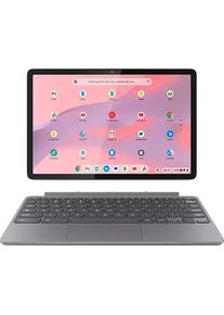 Lenovo Chromebook "IdeaPad Duet MTK 838 Convertible", grau (luna grau), 4 GB RAM, Kompanio, ChromeOS, Notebooks, ChromeOS, 2-in-1 Laptop mit WUXGA IPS-Touchdisplay, Chromebook