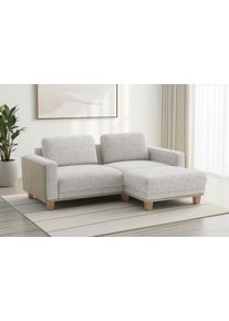 Sit & More Ecksofa SIT & MORE "Concept", beige (ivory), B:226cm H:84cm T:167cm, 100% Polyester, Sofas, Ecksofa, Modernes Sofa in drei Fu&szlig;farben zur Auswahl