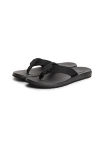 Zehentrenner Tommy Hilfiger "MOLDED PADDED HILFIGER B SANDAL", Herren, Gr. 45, schwarz, Textil, Schuhe Zehentrenner, Strandschuh, Sommerschuh, Poolslide mit Kontrastbesatz