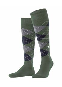 Kniestr&uuml;mpfe Burlington "Manchester", Herren, Gr. 40-46, mountain gr&uuml;n, Baumwollmischung, Argyle-Muster, Socken Kniestr&uuml;mpfe, Einheitsgr&ouml;&szlig;e 40-46, Argyle-Muster, Burlington-Clip
