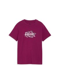 T-Shirt Puma "ESS NATURE 20 GRAPHIC TEE G", M&auml;dchen, Gr. 152, lila (fuchsia glow), Jersey, Obermaterial: 100% Baumwolle, gebl&uuml;mt, regular fit normal, Rundhals, Shirts T-Shirt, Regular Fit, Kurzarm, sportlicher Stil, f&uuml;r Jugendliche