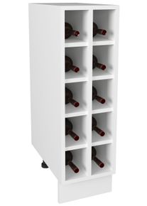 Unterschrank Vcm "K&uuml;chenschrank Weinregal Unterschrank Esilo 25cm", wei&szlig;, B:25cm T:44cm, Obermaterial: 100% Holz Wood., Schr&auml;nke, Unterschrank