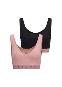 Bustier Falke "Daily Comfort", Damen, Gr. XS, N-Gr, powder pink, schwarz, Single Jersey, Obermaterial: 96% Baumwolle, 4% Elasthan, slim fit, BHs Bustier, ohne B&uuml;gel, Polster und Verschluss, weich, Cotton-Mix