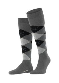 Kniestr&uuml;mpfe Burlington "Edinburgh", Herren, Gr. 40-46, asphalt melange, Materialmix, Argyle-Muster, Socken Kniestr&uuml;mpfe, Einheitsgr&ouml;&szlig;e 40-46, w&auml;rmende Wollmischung, Argyle-Muster
