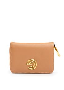 Geldb&ouml;rse GABRIELLA GUCCI "CHIARA", Damen, beige (camelfarben), Lederimitat, Kleinlederwaren Geldb&ouml;rse, Damen Portemonnaie, Geldbeutel, Money Pocket mit Logo