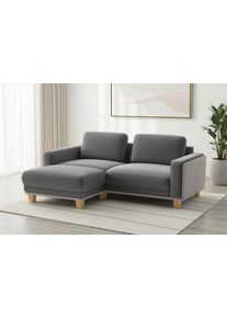 Sit & More Ecksofa SIT & MORE "Concept", anthrazit, B:226cm H:84cm T:167cm, 100% Polyester, Sofas, Ecksofa, Modernes Sofa in drei Fu&szlig;farben zur Auswahl