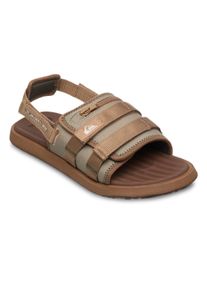 Sandale Quiksilver "Monkey Caged", Herren, Gr. 12(45), seneca rock, Obermaterial: Textil / Au&szlig;ensohle: Gummi., Schuhe Sandale