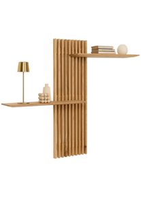 Linea Natura Wandpaneel, Eichefarben, Holz, Eiche, massiv, 80x119.7x20 cm, FSC 100%, Holzm&ouml;bel, Wohnw&auml;nde Holz, Wohnwand Serien Holz