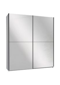 M&Ouml;BELIX M&ouml;belix , Wei&szlig; , Glas, Holzwerkstoff , 6 F&auml;cher , 0 Schublade(n) Schubladen , 215x210x60 cm , Schrankfront mit Spiegel ,