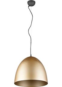 REALITY LEUCHTEN Pendelleuchte "Tilda", braun (messing matt), 1, &Oslash; 40cm H: 150cm, 1 Stk., Leuchten, elegante H&auml;ngelampe, max 150cm h&ouml;henverstellbar, exkl 1xE27 max 40W, Pendelleuchte