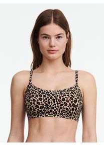 Bustier Chantelle "SOFTSTRETCH", Damen, Gr. M/L, N-Gr, leopard print, Obermaterial: 80% Polyamid, 20% Elasthan, BHs Bustier, ohne B&uuml;gel, Animal Print