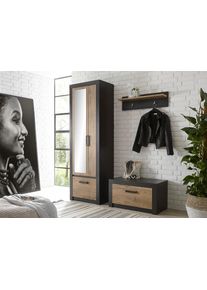 Garderoben-Set Home Affaire "BR&Uuml;GGE", grau (fresko), B:165cm H:200cm T:42cm, Kastenm&ouml;bel-Sets, Garderoben-Set
