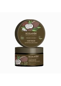 EcoLatier Organic K&oacute;kusz hajmaszk &ndash; t&aacute;pl&aacute;lja &eacute;s regener&aacute;lja a hajat &ndash; 250 ml