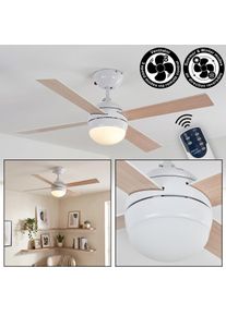 hofstein Lenok Plafondventilator met verlichting LED Wit, 1-licht, Afstandsbediening