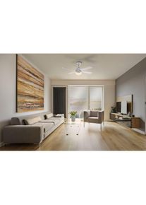 Eglo verlichting & Plafondventilator met verlichting LED houtlook, Wit, 1-licht, Afstandsbediening