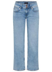Straight-Jeans Pepe Jeans "VENUS", Damen, Gr. 26, L&auml;nge 30, blau (bleached), Denim/Jeans, Obermaterial: 99% Baumwolle, 1% Elasthan, regular fit lang, Jeans Straight-Jeans, mit schmalem Bein