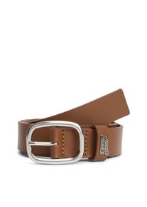 Lederg&uuml;rtel Tommy Jeans "TJW OVAL 3.0 BUCKLE", Damen, Gr. 80, braun (schwarz highland khaki), B&uuml;ffelleder, unifarben, G&uuml;rtel Lederg&uuml;rtel, Gr&ouml;&szlig;enverstellbar mit Logodetail