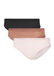 Bikinislip adidas Sportswear "Sport Active Light Flex-Packaged Panties", Damen, Gr. M, Single Jersey, bunt (900, schwarz, beige, braun), Single Jersey, Obermaterial: 76% Polyamid, 24% Elasthan, k&ouml;rpernah, Unterhosen Bikinislip, elastisch, Single Jersey-Qulit&auml;t, weich, bequem