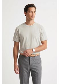 Marc O'Polo T-Shirt MARC O'POLO, Herren, Gr. L, grau kit, Jersey, Obermaterial: 100% Baumwolle, regular fit normal, Rundhals, Shirts T-Shirt, regular aus reiner Bio-Baumwolle