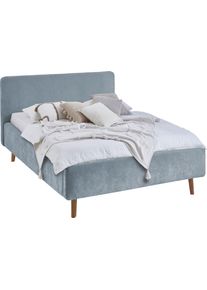 Meise M&ouml;bel Polsterbett MEISE.M&Ouml;BEL "Mattis", hellblau, hellblau, hellblau, B:141cm H:105cm L:218cm, Betten, Polsterbett, Topseller, wahlweise mit Bettkasten