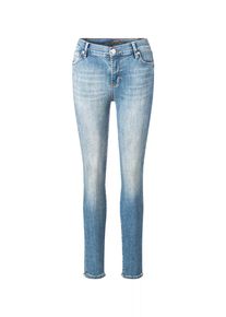 JOOP! Slim-fit-Jeans JOOP "Sol", Damen, Gr. 32, L&auml;nge 32, blau (bright blau), Denim/Jeans, Obermaterial: 87% Baumwolle, 11% Polyester, 2% Elasthan, slim fit lang, Jeans Slim-fit-Jeans, mittlere Leibh&ouml;he