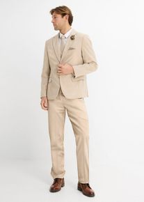 bonprix Costum de nuntă cu vestă și cravată, Regular Fit (set/4 piese), maro, 56