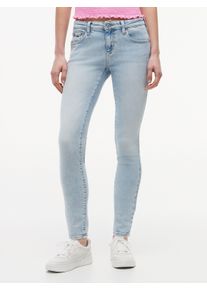 Skinny-fit-Jeans Tommy Jeans "SOPHIE LW SKN", Damen, Gr. 29, L&auml;nge 30, blau (denim light), Denim/Jeans, Obermaterial: 99% Baumwolle, 1% Elasthan, unifarben, skinny fit lang, Jeans Skinny-fit-Jeans, Baumwollmischung, skinny fit