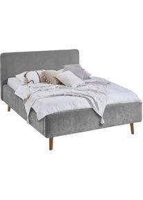 Meise M&ouml;bel Polsterbett MEISE.M&Ouml;BEL "Mattis", grau, grau, grau, B:141cm H:105cm L:218cm, Betten, Polsterbett, Topseller, wahlweise mit Bettkasten