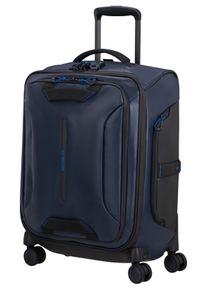 Weichgep&auml;ck-Trolley Samsonite "ECODIVER, verschiedene Gr&ouml;&szlig;en und Farben", Damen, Gr. B/H/T: 40cm x 55cm x 23cm 50 l, blau (blau nights), Nylon, Polyester, Basic, Koffer Weichgep&auml;ck-Trolley, mit Rei&szlig;verschluss-Deckelfach und Fronttasche