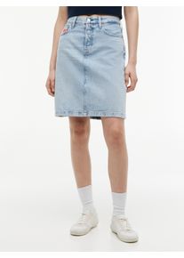 Jeansrock Tommy Jeans "CLAIRE SKIRT RWB CBF CJ6013", Damen, Gr. 33, denim light, Denim/Jeans, Obermaterial: 100% Baumwolle, unifarben, kurz, R&ouml;cke Jeansrock, Baumwolle, 5-Pocket Style