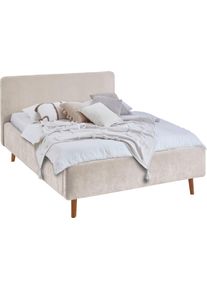 Meise M&ouml;bel Polsterbett MEISE.M&Ouml;BEL "Mattis", beige, beige, beige, B:161cm H:105cm L:218cm, Betten, Polsterbett, Topseller, wahlweise mit Bettkasten