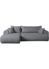 Ecksofa WERK2 "Ewela", anthrazit, B:265cm H:100cm T:145cm, 100% Polyester, Sofas, Ecksofa