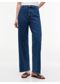 High-waist-Jeans Tommy Hilfiger "WIDE LEG RIAN HW ANKLE", Damen, Gr. 27, L&auml;nge 30, rian, Denim/Jeans, Obermaterial: 99% Baumwolle, 1% Elasthan, unifarben, l&auml;ssig geschnitten kn&ouml;chellang, Jeans High-waist-Jeans, Baumwollmischung, l&auml;ssig geschnitten, High Waist