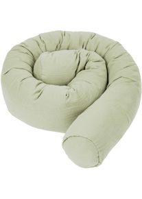 Julius Z&ouml;llner Nestchenschlange JULIUS Z&Ouml;LLNER "Musselin", lime, Bezug: 100% Baumwolle. F&uuml;llung: 100% Polyester, Bettnestchen, Nestchenschlange, Made in Germany
