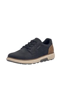 Sneaker Rieker, Herren, Gr. 45, schwarz, Lederimitat, Schuhe Sneaker, Halbschuh, Schn&uuml;rschuh, Casual Sneaker mit weichem Schaftrand, TEX
