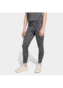 Trainingstights adidas Sportswear "JG AN AOP LEG", M&auml;dchen, Gr. 128, N-Gr, grau four, grau six, schwarz, grau six,, Obermaterial: 80% Polyester, 20% Elasthan, Hosen Trainingstights, Kinder Trainingstights, mit climacool, eng anliegende Passform