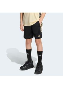 Trainingsshorts adidas Performance "TIRO 26 ESSENTIALS KIDS", Kinder, Gr. 128, N-Gr, schwarz (schwarz, warm vanilla, warm vanilla,), Obermaterial: 100% Polyester, Hosen Trainingsshorts